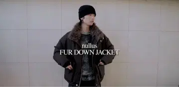 NULLUS 24AW BROWN FUR DOWN JACKET 2