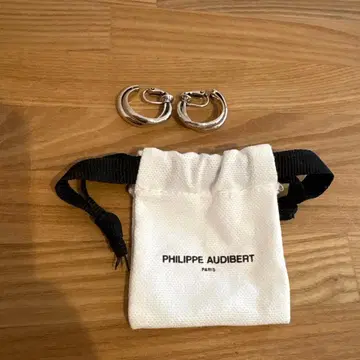 PHILIPPE AUDIBERT 실버 후프 귀찌