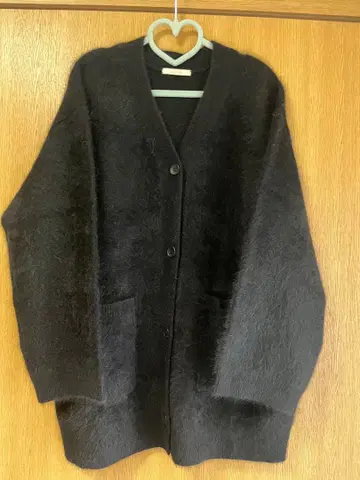 Plage Fur Midi 가디건 블랙