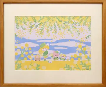 카나헤이의 작은 동물 미모사 액자 사인 포함 피스케와 토끼