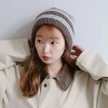 Kastane 보더 니트 모자