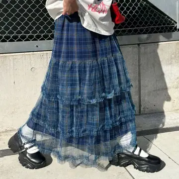 CIAOPANIC 튤 프릴 캉캉 스커트