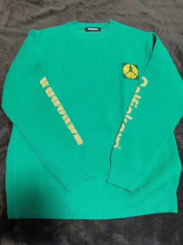 TANGRAM 그린 컬러 XL 캐릭터 스웨터