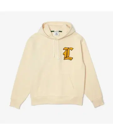 나카마치 아야 착용 LACOSTE L!VE 칼리지 와펜 후드 맨투맨 S