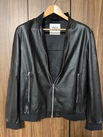 ZARA 가죽풍 자켓 인조 가죽 WIND-JACKET