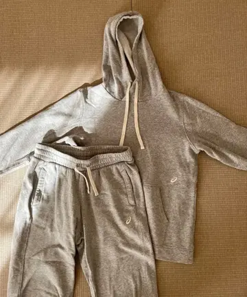 아식스 후드 맨투맨 상하의 세트