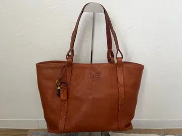 겐텐 브라운 가죽 토트백 겐텐 A4