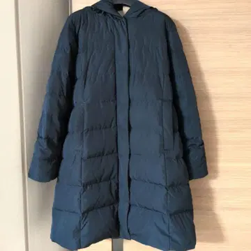 Ray BEAMS 레이빔즈 다운 후드 롱 코트 네이비
