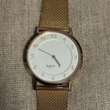 에네스베 여성용 시계 핑크 골드