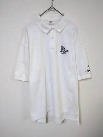 인기 크리밤캣 90년대 미국제 남성용 L 상당 피케 셔츠 자수