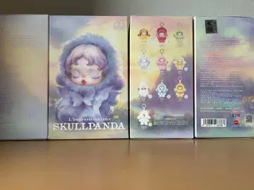 POP MART 스컬 팬더 인상주의 피규어 세트 (3개)