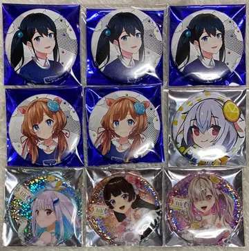 니지산지 여성 라이버 캔뱃지 묶음 판매