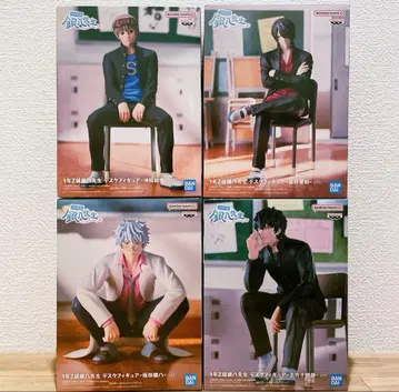 긴파치 선생님 히지카타 오키타 타카스기 데스크 피규어 4종 세트