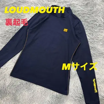 새상품급 라우드마우스 하이넥 긴팔 셔츠 속기모 네이비 M 사이즈