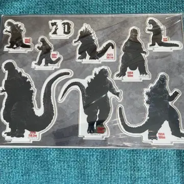 고질라 박람회 70주년 기념 신장 비교 아크릴 스탠드