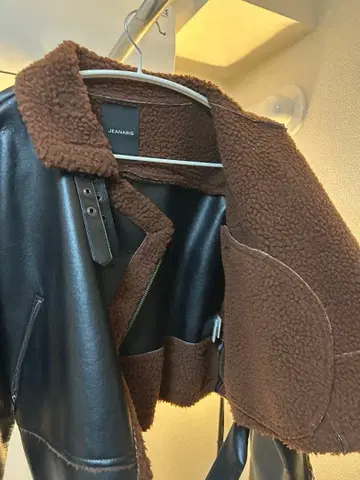 JEANASIS 가죽 보아 자켓