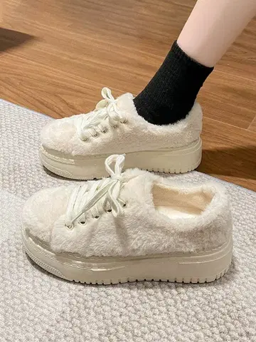 통굽 보아 퍼 스니커즈 통굽 스니커즈 여성용