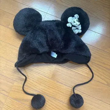 미키마우스 귀 달린 퍼 모자 봉제 인형 포함
