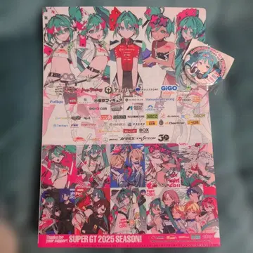 하츠네 미쿠 클리어 파일 배지 세트 2025 2026 레이싱 미쿠