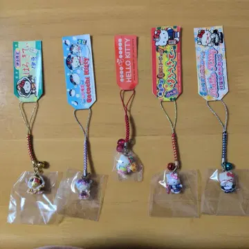 지역 한정 키티 헬로키티 스트랩 5개 세트