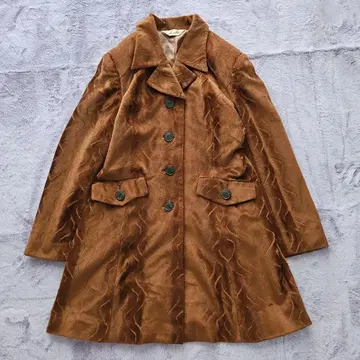 빈티지 코트 벨로아 레트로 앤티크 롱 자켓 구제 의류