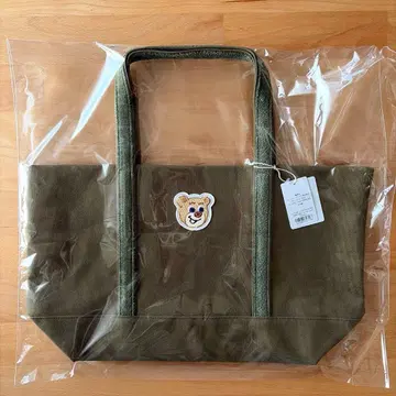 페이러 올드 테디 와펜 토트백 카키 대 feiler