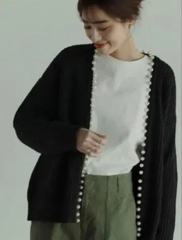 Vin 블랙 펄 버튼 가디건 SCOTCLUB 야마다야