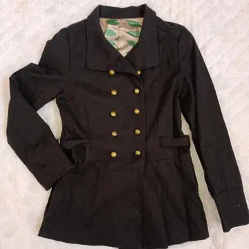 블랙 더블 브레스트 자켓