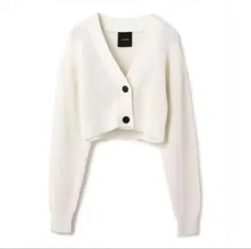 노크 정가 1.9만 골지 니트 크롭 가디건 에크루