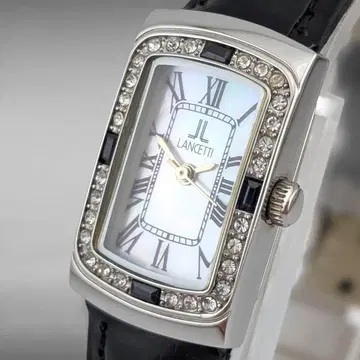 [ 새상품 배터리/벨트 작동 ] 란체티 쉘 다이얼 다이아 베젤 박스 포함