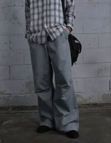 DIVEIN 그레이 와이드 팬츠