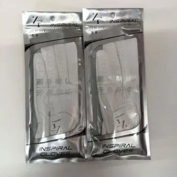 최신 인스파이럴 제로핏 그로브 왼손용 화이트 25 cm 2장 세트