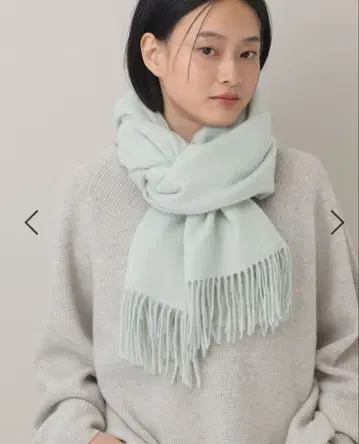 캐시미어 네이비 울 스톨