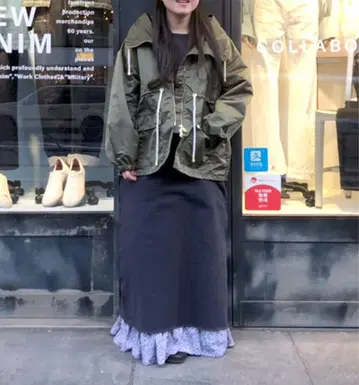 새상품 젬블 두꺼운 맨투맨 원단 롱 원피스 정가 1.7만