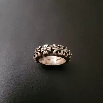 A&G 실버 925 플로럴 크로스 무늬 반지 12호