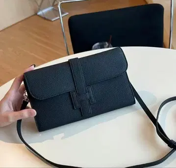 고품질! 가죽 숄더백 지갑 새상품! 블랙