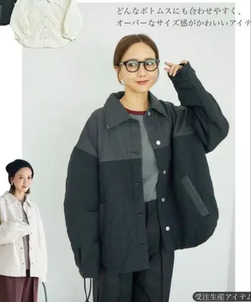 mysacloset 퀼트 절개 자켓