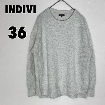 INDIVI 인디비 (36) 니트 스웨터 울 혼방