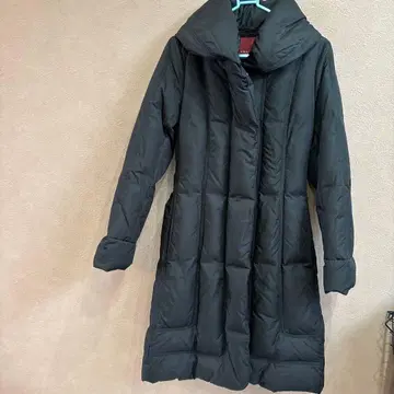 AMACA 블랙 퀼팅 다운 자켓