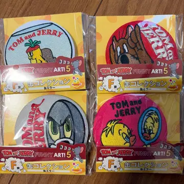 TOM and JERRY Happy 복권 캔 컬렉션 거울 4종 컴프