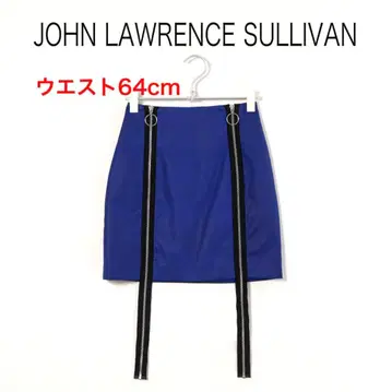 H4757 존 로렌스 설리번 에코 레더 지퍼 디자인 스커트 Y2K