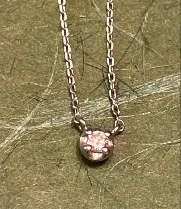 canal 4C 실버 목걸이 다이아몬드