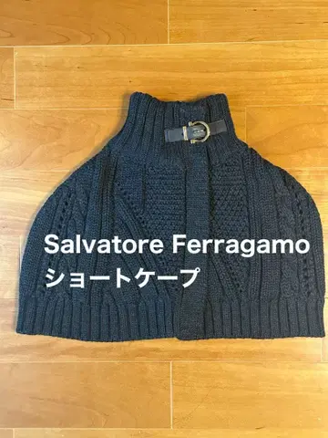 Salvatore Ferragamo 숏 케이프 네이비