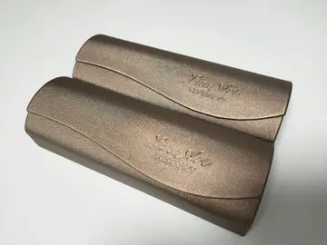 라인 아트 안경 케이스 2개 세트 모카 브라운