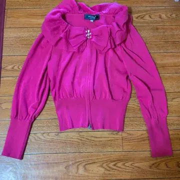 새상품급 M's Gracy 핑크 긴팔 가디건 36