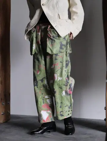 새상품 GURANK FATIGUE 카모 벌룬 팬츠