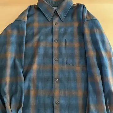 UNIQLO U 긴팔 셔츠 L 사이즈 체크 무늬