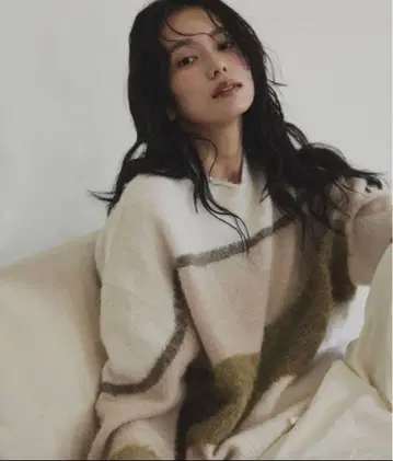 택 포함 새상품 hellam 헤람 그라데이션 인터샤 기모 니트