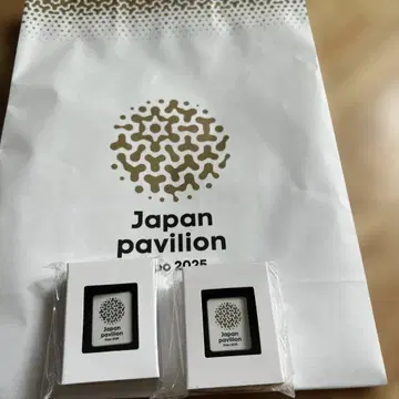 Japan Pavilion Expo 2025 핀 배지 2개 세트