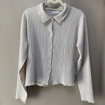 COEN 포코포코 숏 셔츠 가디건 긴팔 L 베이지